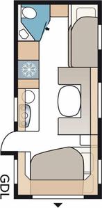 Stijlvolle en comfortabele caravan te koop, Caravans en Kamperen, Caravans, Standaardzit, Stapelbed, Kabe, Particulier