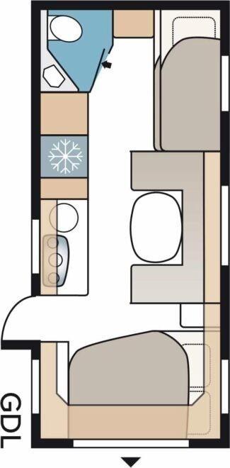 Stijlvolle en comfortabele caravan te koop, Caravans en Kamperen, Caravans, Particulier, tot en met 6, Standaardzit, Kabe, Omvormbare zithoek