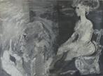 ROGER SOMVILLE / NAAKTE VROUW / ORIGINEEL / 76x95cm / KADER, Ophalen