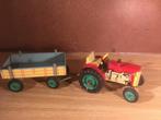 Oude blikken treactor, Antiek en Kunst, Antiek | Speelgoed, Ophalen of Verzenden