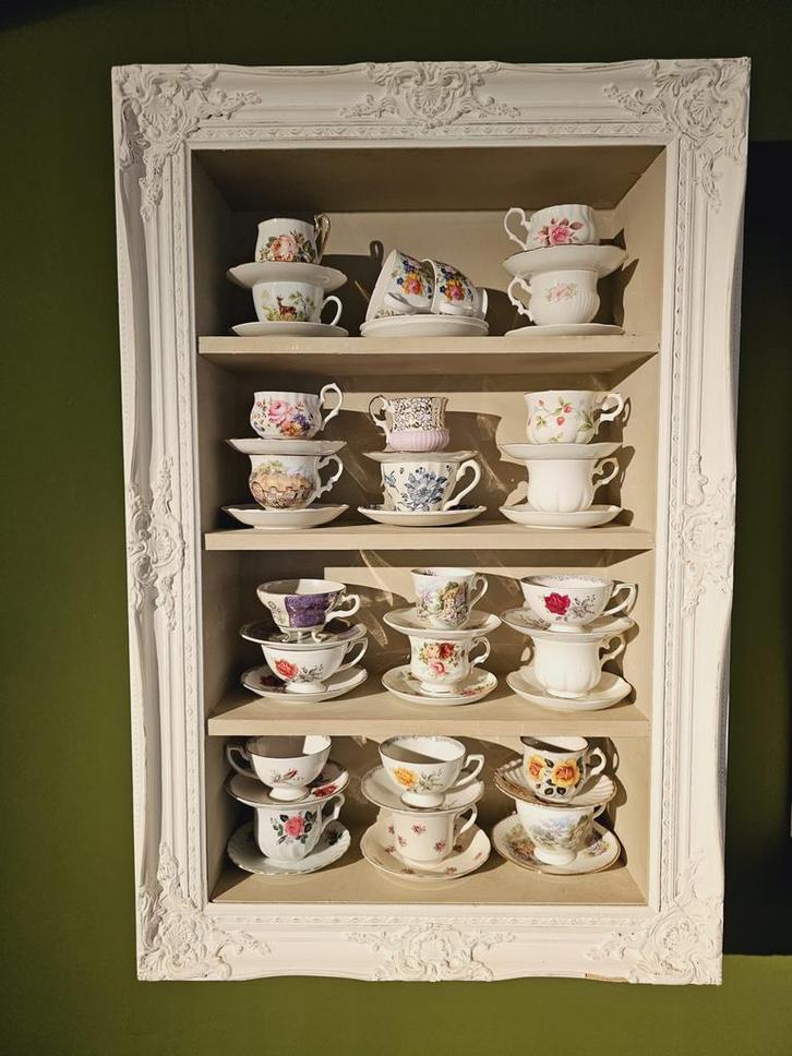 Riviera Maison mini Long bar Library wandkastje, kastje., Huis en Inrichting, Kasten | Wandmeubels, Zo goed als nieuw, Minder dan 100 cm