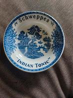 Kleine vintage Schweppes Indian Tonic sier bordjes, Ophalen of Verzenden