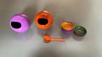 Retro schaaltjes met lepel, Ophalen of Verzenden