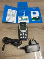 Nokia 3310 origineel compleet, oplader, simkaart, 40€, Blauw, Fysiek toetsenbord, Ophalen of Verzenden, Zo goed als nieuw