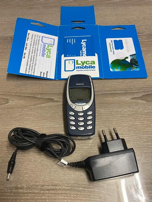 Nokia 3310 origineel compleet, oplader, simkaart, 40€, Telecommunicatie, Mobiele telefoons | Nokia, Zo goed als nieuw, Zonder abonnement