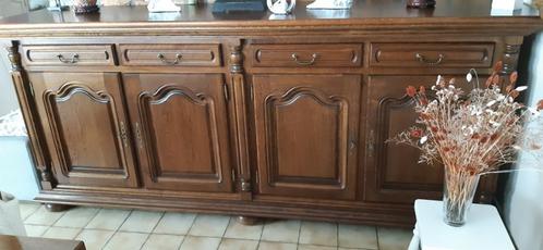 stijlvolle klassieke eiken eetkamer, Huis en Inrichting, Complete eetkamers, Gebruikt, 4 tot 6 stoelen, Ophalen