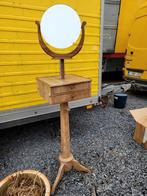 Vintage houten kapper/kaptafel, Huis en Inrichting, Tafels | Kaptafels, Ophalen, Zo goed als nieuw, Hout