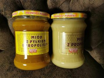 Honing met Bijenpollen en Propolis 600 gr. NETO voor kenners