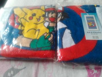 Pokémon - Ash & Pikachu Bath Towell badhanddoek  beschikbaar voor biedingen