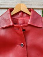 Rode lederen jas/ vest voor dames, maat 38, Skin Valley, Skin Valley, Zo goed als nieuw, Rood, Ophalen