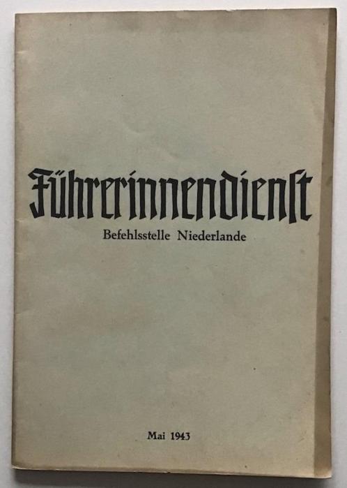 FÜHRERINNENDIENST Befehlsstelle NIEDERLANDE, Verzamelen, Militaria | Tweede Wereldoorlog, Overige soorten, Ophalen of Verzenden