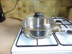 Braadpan inox 25 cm, Maison & Meubles, Cuisine | Casseroles & Poêles, Inox, Utilisé, Enlèvement ou Envoi, Poêle à frire ou Sauteuse