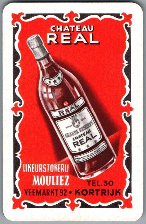 speelkaart - LK8278 - chateau Real, Mouliez Kortrijk, Verzamelen, Speelkaarten, Jokers en Kwartetten, Zo goed als nieuw, Speelkaart(en)