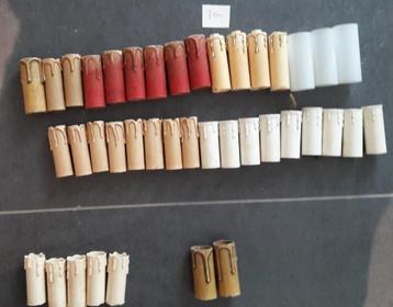 Antieke kaars buisjes voor kroonlusters  op te knappen beschikbaar voor biedingen