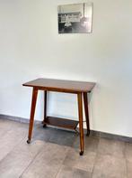 Vintage houten roltafeltje, Ophalen, Gebruikt