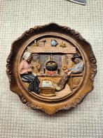 Oud houtsnijwerk wandbord, Antiek en Kunst, Ophalen