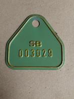 Fietsplaat taksplaat Shape Belgium 1989, Ophalen of Verzenden, Zo goed als nieuw