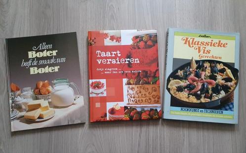 Kookboeken: vis, taart, boter, Livres, Livres de cuisine, Enlèvement