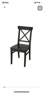 4 zwarte stoelen., Ophalen, Zwart, Zo goed als nieuw, Vier