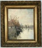 huile sur toile paysage signe jan baptiste de jonghe, Antiek en Kunst, Kunst | Schilderijen | Klassiek, Ophalen of Verzenden