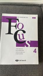 Focus bronnenboek 4 De Boeck, Boeken, Ophalen of Verzenden, Zo goed als nieuw, Nederlands, Joke Messiaen; Koen Soenens