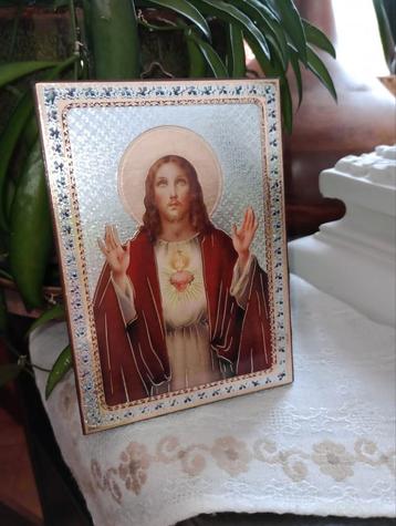 1 EURO klein religieus icoon Christus (recent) beschikbaar voor biedingen