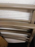 metalen 1persoonsbed taupe+ lattenbodem degelijk, Neuf, 90 cm, Autres couleurs, Weet ik niet
