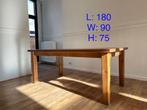Houten tafel, Huis en Inrichting, Tafels | Eettafels, 50 tot 100 cm, 150 tot 200 cm, Eikenhout, Zo goed als nieuw