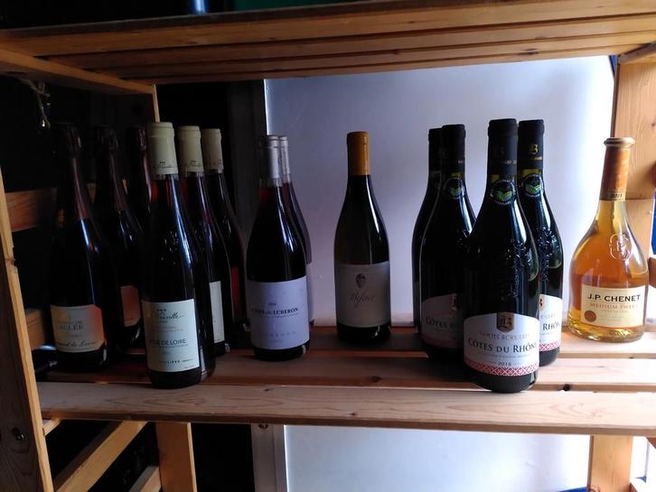 Overschot Wijnen en schuimwijnen, Verzamelen, Wijnen, Nieuw, Frankrijk, Vol, Ophalen