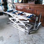 Hefwagen RVS dubbelschaars L193 draagvermogen 200kg, Ophalen, Zo goed als nieuw