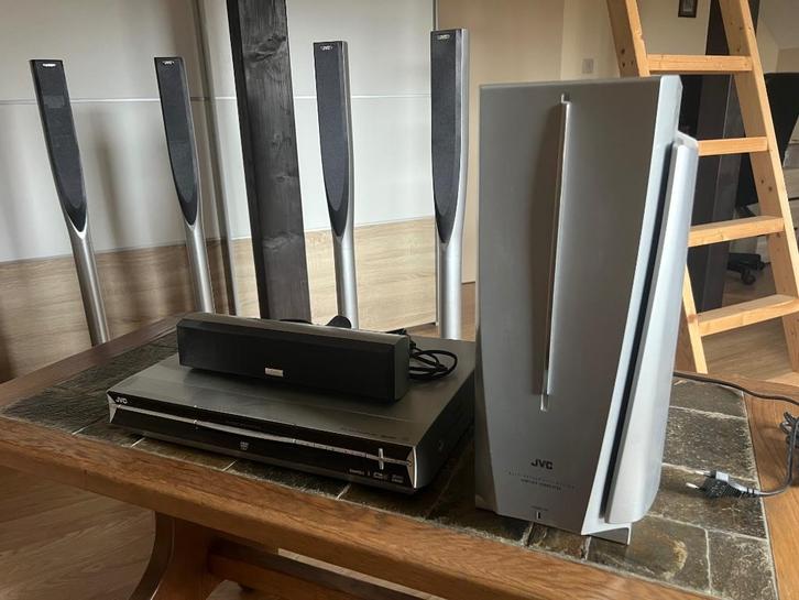 JVC home cinema SP-PWR3, Audio, Tv en Foto, Home Cinema-sets, Zo goed als nieuw, Dvd-speler, 5.1-systeem, 70 watt of meer, JVC