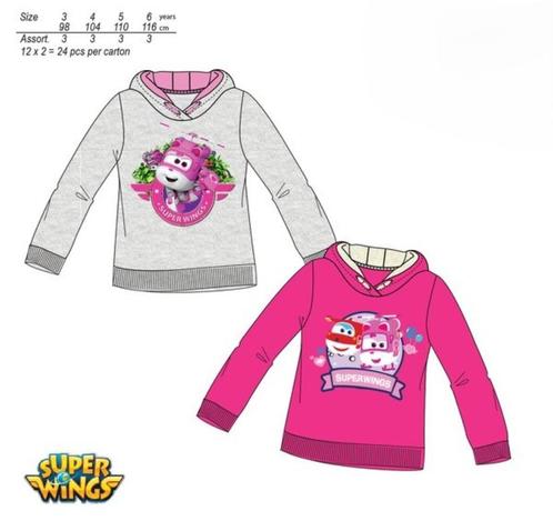 Nieuwe Disney Superwings sweatshirt (hoodie) met kap meisjes, Kinderen en Baby's, Kinderkleding | Overige, Nieuw, Meisje, Verzenden