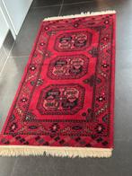 Vintage handgeknoopt Oosters tapijt – rood, Enlèvement ou Envoi