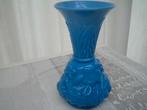 Portieux Vallerysthal antieke Franse Blauwe Opaline vaas, Ophalen of Verzenden