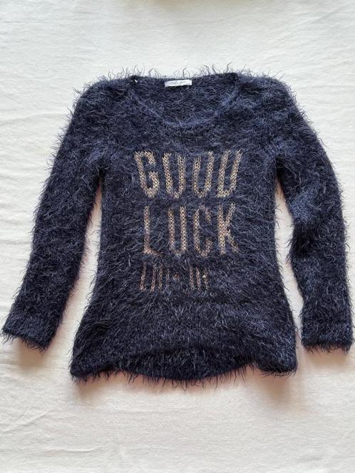 Donkerblauwe trui, LIU-JO, maat 8j - 130cm, Kinderen en Baby's, Kinderkleding | Maat 128, Gebruikt, Meisje, Trui of Vest, Ophalen