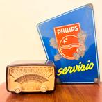 VINTAGE BUIZENRADIO PHILIPS BF111U ART DECO RADIO BAKELIET, Verzenden
