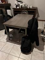Tafel en stoelen, Huis en Inrichting, Complete eetkamers, Ophalen, Zo goed als nieuw, 4 tot 6 stoelen