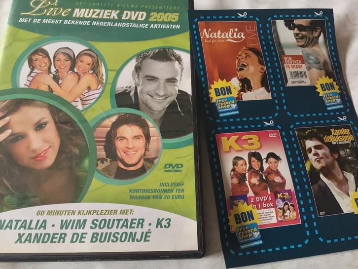 Originele K3 Live muziek dvd 2005 en ingesloten afbeelding, Cd's en Dvd's, Dvd's | Nederlandstalig, Muziek, Ophalen of Verzenden