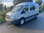 Ford Transit 2.2 TDCI L3H2  Ambiente DUBBEL CABINE. 7 persoo, Te koop, Zilver of Grijs, Airconditioning, Ford