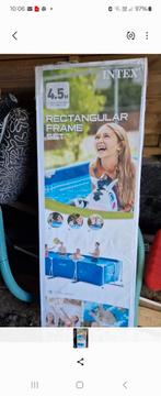 Piscine rectangulaire tubulaire avec pompe et filtre à sable, Ophalen, Zo goed als nieuw, Zwembadpomp