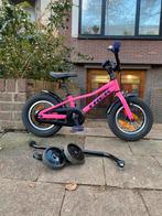 Roze trekfiets kleuter, Fietsen en Brommers, Fietsen | Kinderfietsjes, Ophalen, Zijwieltjes, Trek, Minder dan 16 inch