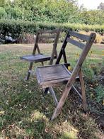 klapstoelen hout, Ophalen, Gebruikt, Hout