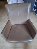 eetkamerfauteuil/zetel/stoel op wielen, Huis en Inrichting, Stoelen, Ophalen, Overige kleuren, Leer, Zo goed als nieuw