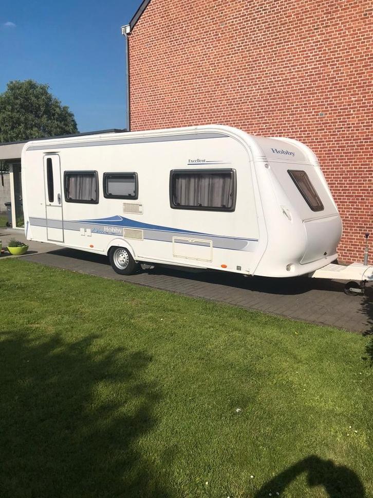 Caravan, Caravans en Kamperen, Caravans, Particulier, tot en met 5, 1250 - 1500 kg, Standaardzit, Hobby, Frans bed, Stapelbed