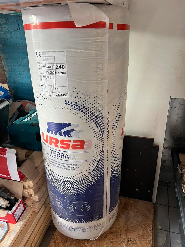 Diverse Ursa isolatie, Doe-het-zelf en Bouw, Isolatie en Afdichting, Nieuw, Muurisolatie, Dakisolatie, Glaswol, 12 cm of meer