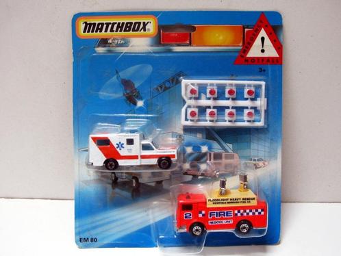 Matchbox Superfast Gift Set EM 80 Emergency Notfall Spoed, Hobby en Vrije tijd, Modelauto's | Overige schalen, Zo goed als nieuw