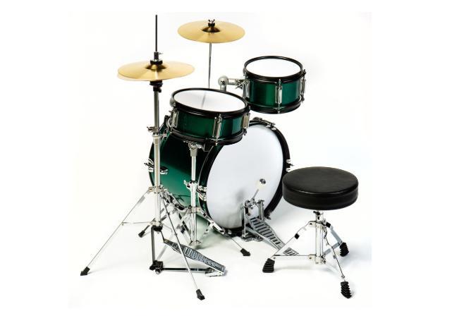 Driedelige drumset voor kinderen met bekkens en hardware, Muziek en Instrumenten, Drumstellen en Slagwerk, Nieuw, Ophalen