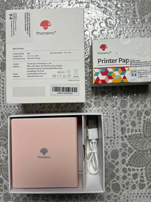② Phomemo printer en twee rolletjes papier — Imprimantes — 2ememain