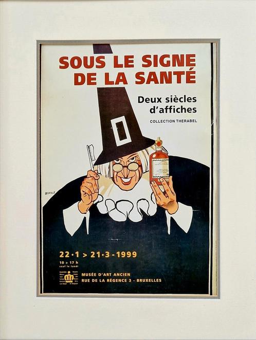 Affiche Therabel - Sous le signe de la Santé, Verzamelen, Posters, Gebruikt, Reclame, A4 of kleiner, Rechthoekig Staand, Ophalen of Verzenden