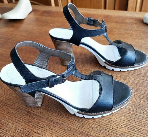 Echte zwarte leren sandalen,merk   CAFeNOIR,maat 39, Vêtements | Femmes, Chaussures, Envoi